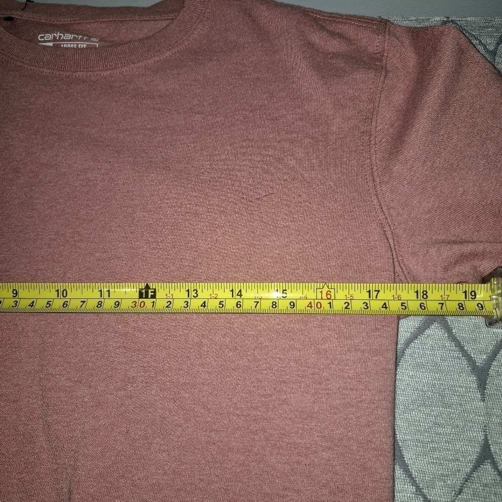 Carhartt Long Sleeved Shirt. SZ Adult XS Or Kids LARGE. Peach ish Color - Picture 4 of 6